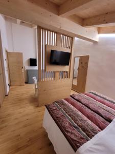 TV a/nebo společenská místnost v ubytování Garni B&B Mozart Nesthouse