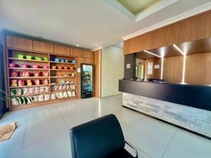 Kuchyň nebo kuchyňský kout v ubytování HOTEL GUAIRACÁ