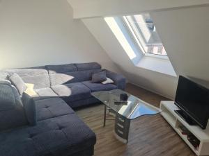 Posezení v ubytování Ferienwohnung am Rursee