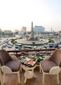 Posezení v ubytování El Tahrir View Hotel