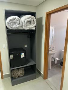 Koupelna v ubytování Dicopi Hotel