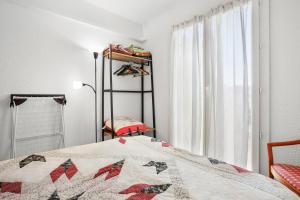 Ένα ή περισσότερα κρεβάτια σε δωμάτιο στο Appartement Pramousiquer D23 +17 φωτογραφίες