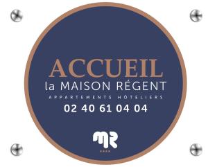 a blue circle with the text exorcisin a mission research warrant at La Maison Régent & spa - Plage de la Baule in Pornichet