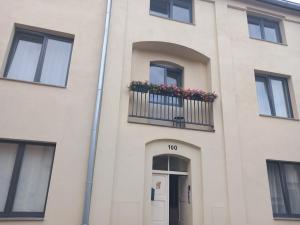 Balkón nebo terasa v ubytování Apartmány Stříbro