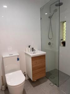 Koupelna v ubytování Park View Guest suite A