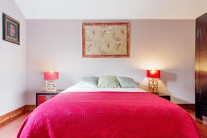 Uma cama ou camas num quarto em Casa Ci
