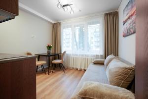 Posezení v ubytování Stylish studios near the city center