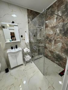 Koupelna v ubytování Apartman sa djakuzijem