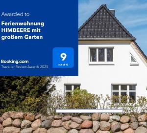 Certifikát, hodnocení, plakát nebo jiný dokument vystavený v ubytování Ferienwohnung BROMBEERE mit großem Garten und Balkon