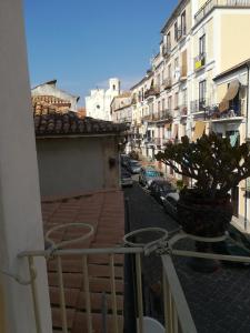 a view from a balcony of a street with buildings at Italy, Calabria, PIZZO rent apartment 2 room in Pizzo