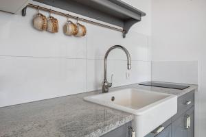 Kuchyň nebo kuchyňský kout v ubytování Gästehaus - Im Gärtle