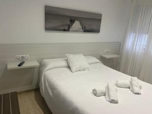 Postel nebo postele na pokoji v ubytování Apartamentos Ortega