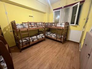 Voodi või voodid majutusasutuse Galaxy Hostel toas