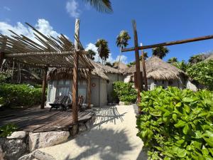 Zahrada ubytování Art Village Tulum