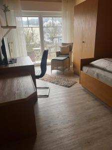 Postel nebo postele na pokoji v ubytování Endbach-Life