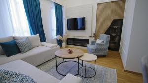Sjónvarps- og/eða afþreyingartæki á Relax sauna apartman