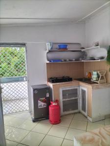 Kuchyň nebo kuchyňský kout v ubytování Backpackers Paradise