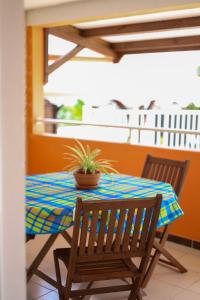 Ban công/sân hiên tại Villa Quenette au François