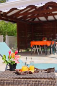 Joogid majutusasutuses Villa Quenette au François