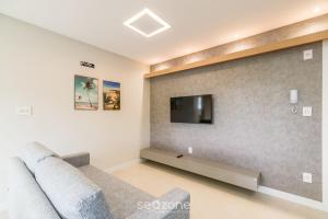 Televisyen dan/atau pusat hiburan di Apartamento em Praia Brava de Itajaí - PVG0501