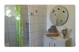 Koupelna v ubytování Jolie chambre indépendante