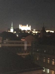 Výhľad na mesto Bratislava alebo výhľad na mesto priamo z apartmánu