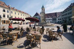 Hostia v ubytovaní Cozy 1 bed top floor apartment in the Old town Bratislava