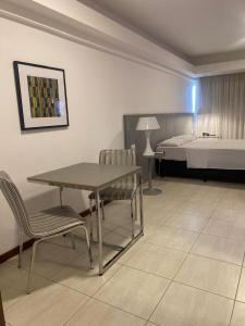 Postel nebo postele na pokoji v ubytování Loft 3 Edf Celita Franca Business e flat