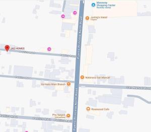 a map of the approximate location of the intersection of westhampton and windsor at JAG Homes in Puerto Princesa City