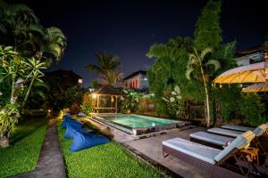 Zahrada ubytování Alit Bungalow Ubud