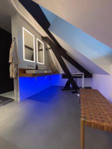 Kuchyň nebo kuchyňský kout v ubytování B&B Het Havenhuis