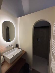 Koupelna v ubytování B&B Het Havenhuis