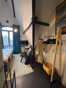 Postel nebo postele na pokoji v ubytování B&B Het Havenhuis