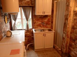 a kitchen with a sink and a window at Holiday home in Rijeka Crnojevića +77 photos
