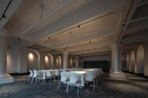 Viðskiptasvæði og/eða fundarherbergi á 欢桔酒店 郑州二七广场丹尼斯大卫城店