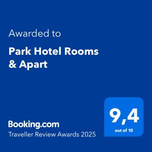 a screenshot of the park hotel rooms and app at Park Hotel Rooms & Apart in Antalya