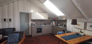 Dapur atau dapur kecil di Ferienhaus "Blaue Blume"