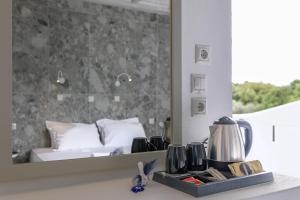 Postel nebo postele na pokoji v ubytování Hotel Nathalie