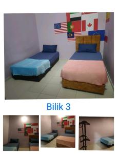 Giường trong phòng chung tại Holiday accommodation