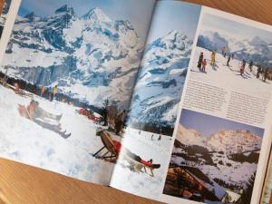 an open book on skiing in the mountains at Apartment Chalet Abendrot apARTments-6 by Interhome in Grindelwald