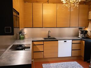 Kuchyň nebo kuchyňský kout v ubytování Holiday Home Villa rauhala by Interhome