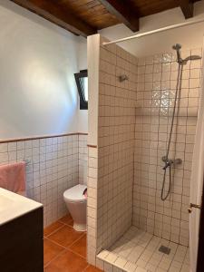 Et badeværelse på Cozy Canarian guesthouse with large garden