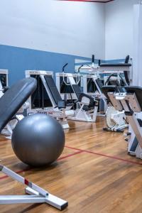 Fitness centrum a/nebo fitness zařízení v ubytování Hotel Korpilampi