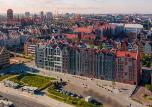 Výhľad na mesto Gdansk alebo výhľad na mesto priamo z apartmánu