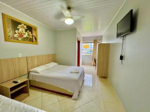 TV a/nebo společenská místnost v ubytování HOTEL GUAIRACÁ