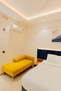 Voodi või voodid majutusasutuse Celestial Suites toas