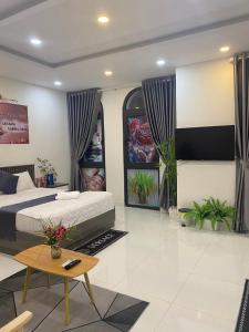 Postel nebo postele na pokoji v ubytování Hải Anh Homestay 1