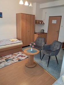 A kitchen or kitchenette at ŠD Urbánkova 2