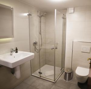 Koupelna v ubytování Hotel Simonis Koblenz