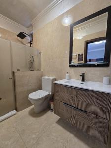Koupelna v ubytování Hotel Yarus